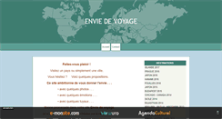 Desktop Screenshot of enviedevoyage.com