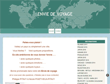 Tablet Screenshot of enviedevoyage.com